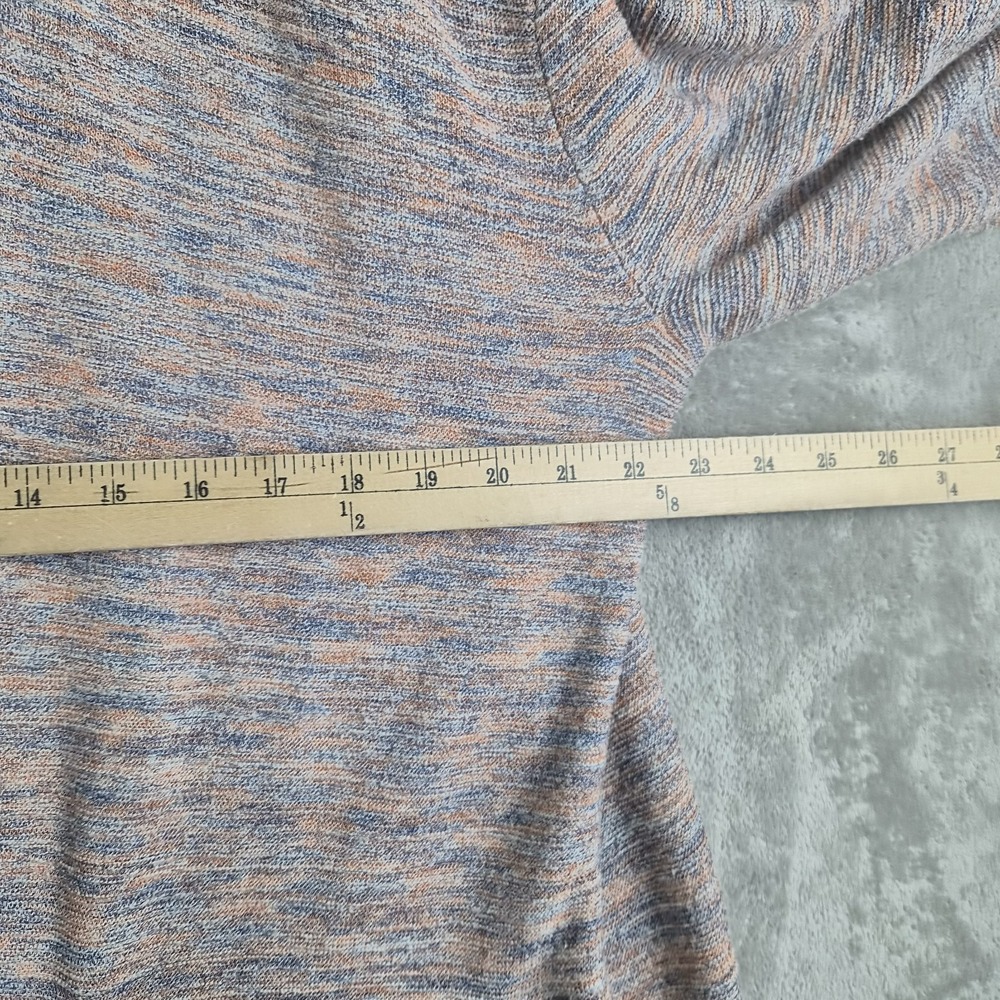Madewell Sweater Cardigan Womens Large Papaya Marled Summer Ryder Open Front - Picture 3 of 10